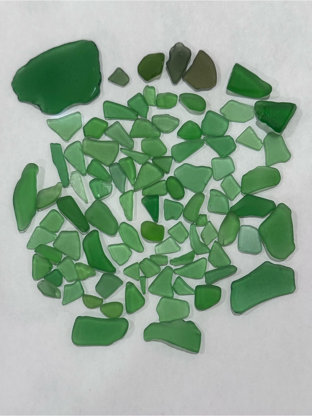 Authentic Green and blue Seaglass in Glass Vials - Picture 3 of 12